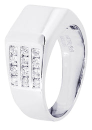 White Gold Mens Diamond Ring| 0.94 Carats| 9.91 Grams