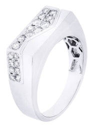 White Gold Mens Diamond Ring| 0.59 Carats| 7.93 Grams