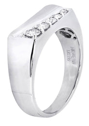 White Gold Mens Diamond Ring| 0.41 Carats| 8.57 Grams