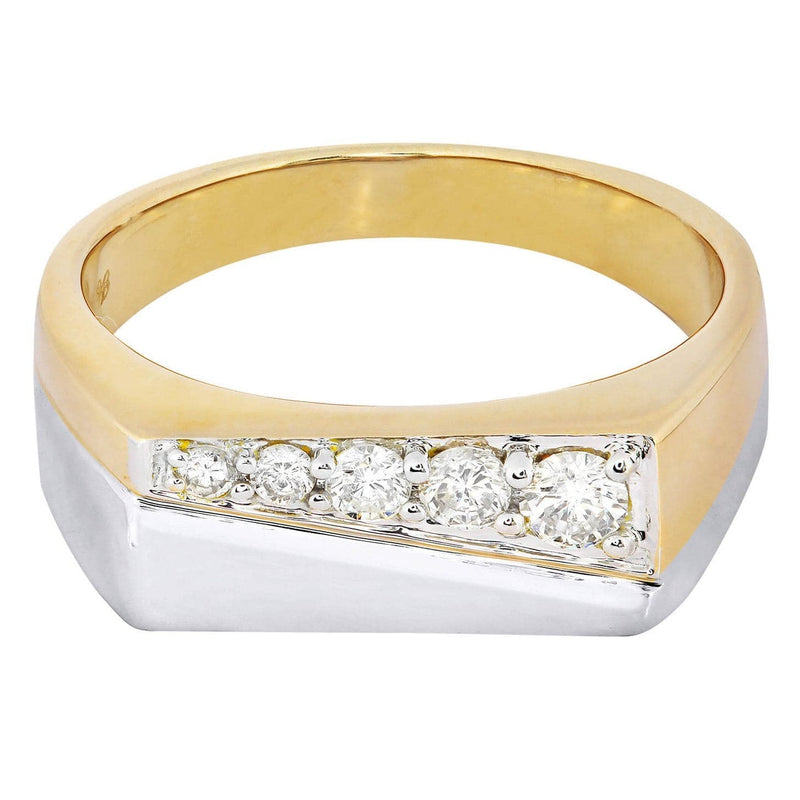 Mens Diamond Pinky Ring| 0.38 Carats| 9.39 Grams