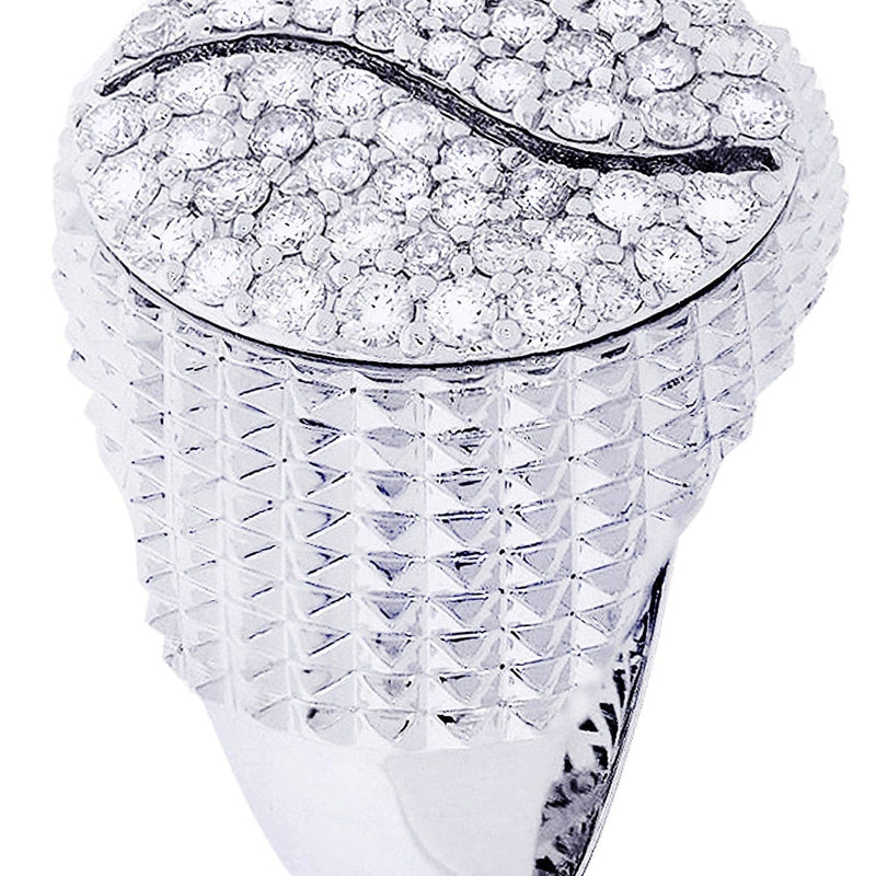 White Gold Mens Diamond Ring| 1.19 Carats| 13.79 Grams