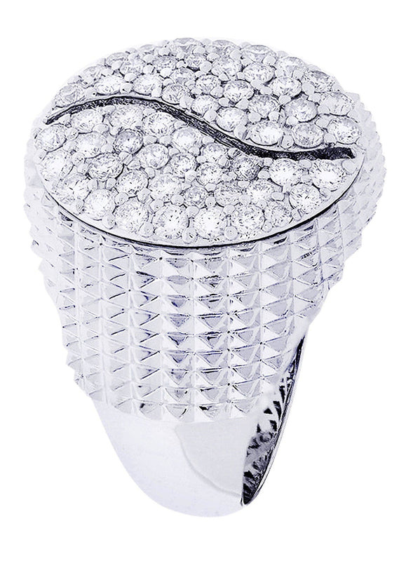 White Gold Mens Diamond Ring| 1.19 Carats| 13.79 Grams