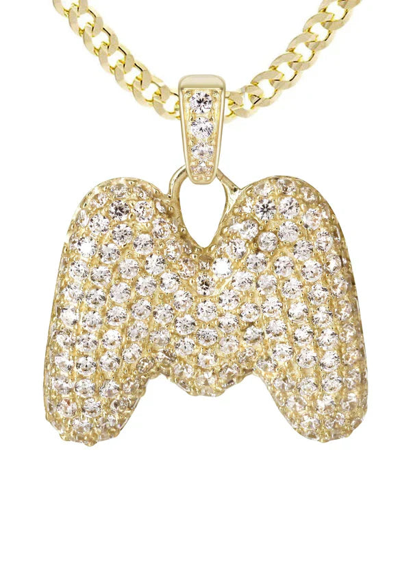 10K Yellow Gold Bubble Letter 
