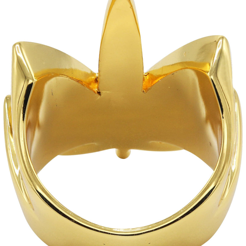 Gold Plated Marihuana Leaf Ring | 14 Grams