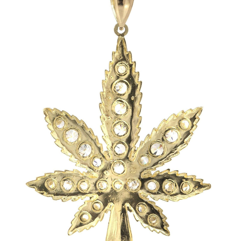 Pot Leaf  10K Gold Pendant | 13.5 Grams