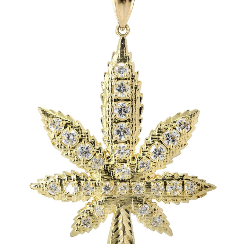 Pot Leaf  10K Gold Pendant | 13.5 Grams