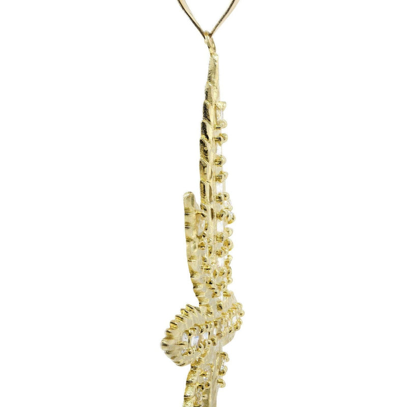 Pot Leaf  10K Gold Pendant | 13.5 Grams