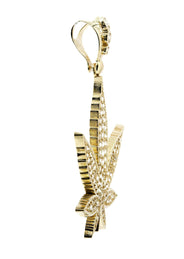 Marijuana Leaf  10K Gold Pendant | 15.4 Grams