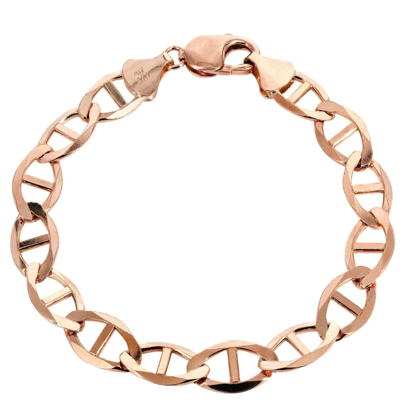 14K Rose Gold Bracelet Solid Mariner For Women