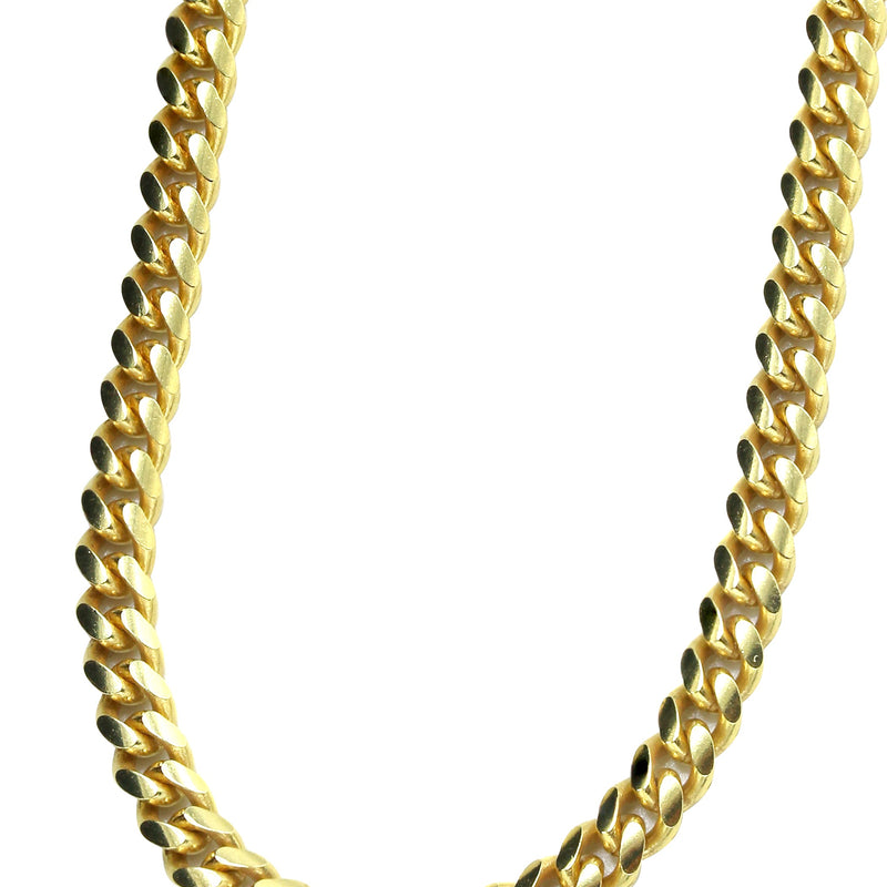 Silver Chain - Mens Gold Chain / Miami Cuban Link Chain / 3.5 MM