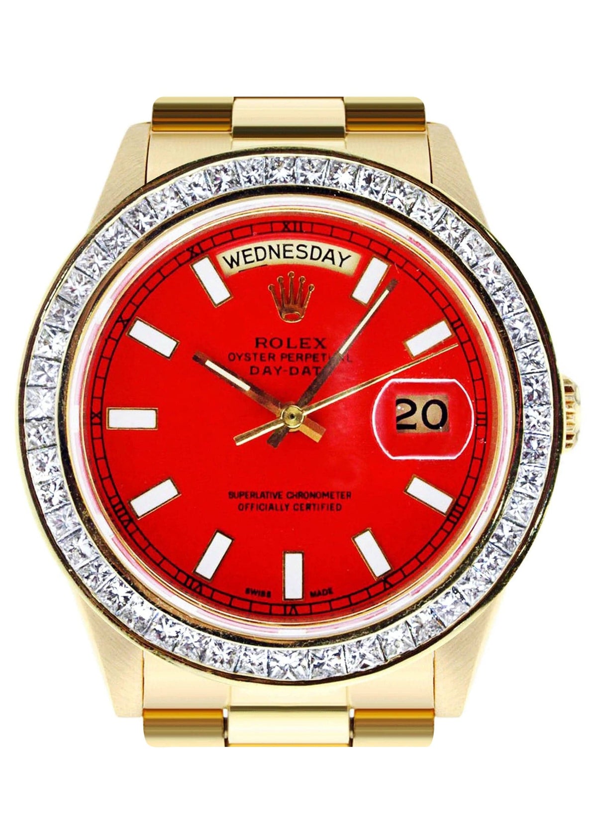 Diamond Rolex Day-Date | 18K Yellow Gold | 36 Mm