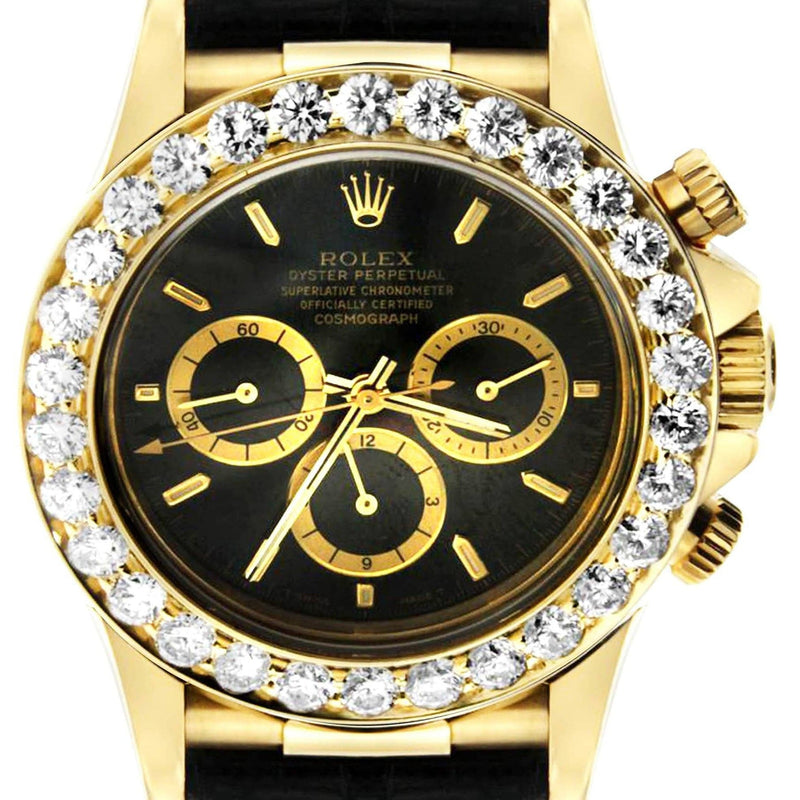 Diamond Rolex Daytona | 18K Yellow Gold | 40 Mm