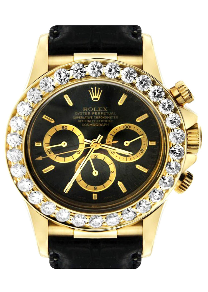 Diamond Rolex Daytona | 18K Yellow Gold | 40 Mm