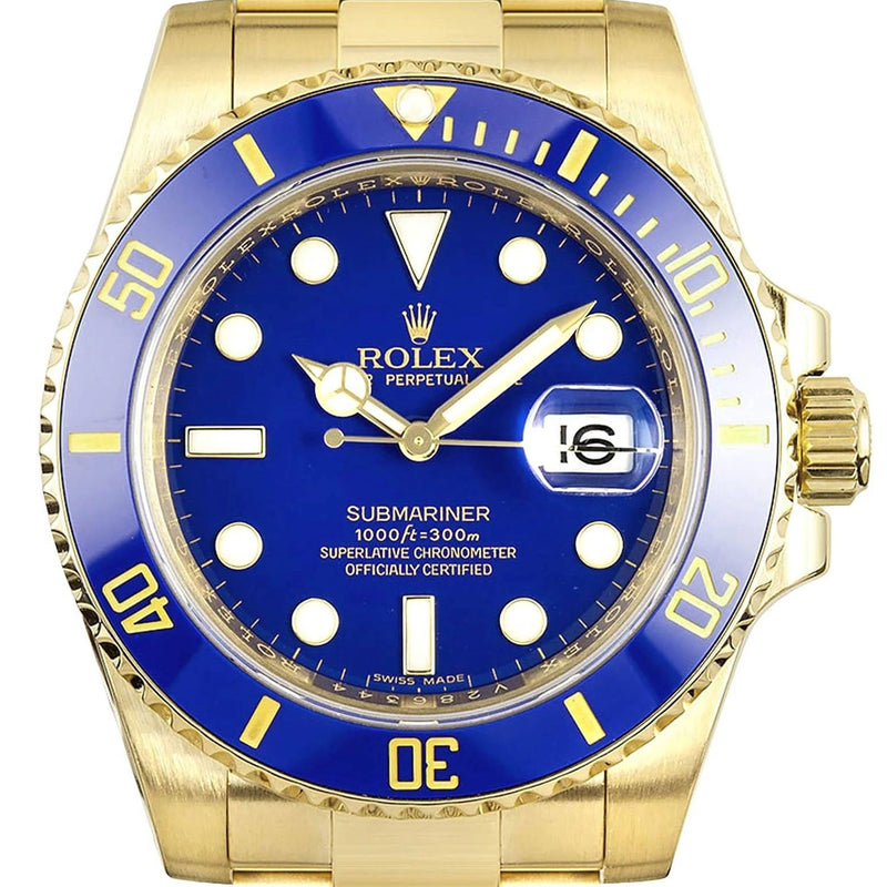 Rolex Submariner | 18K Yellow Gold | 40 Mm
