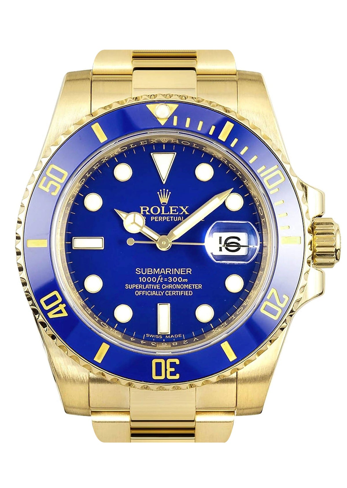 Rolex Submariner | 18K Yellow Gold | 40 Mm