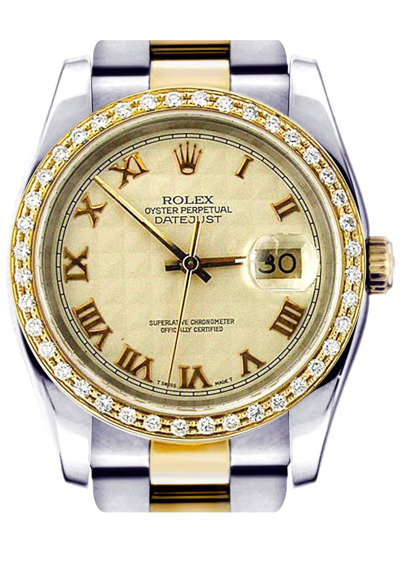 Diamond Rolex Datejust | 18K Yellow Gold | 36 Mm