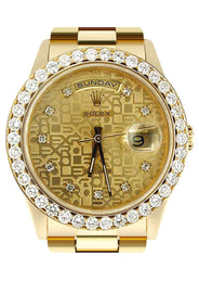 Diamond Rolex Day-Date | 18K Yellow Gold | 36 Mm