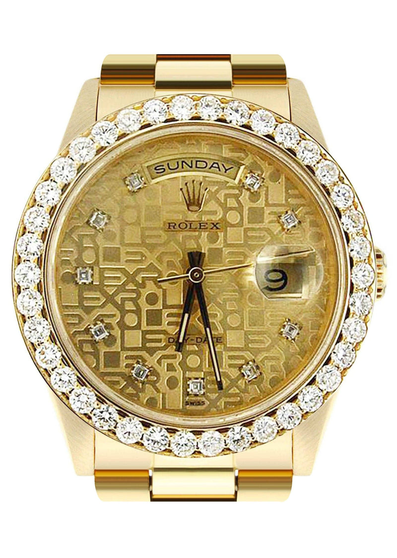 Diamond Rolex Day-Date | 18K Yellow Gold | 36 Mm