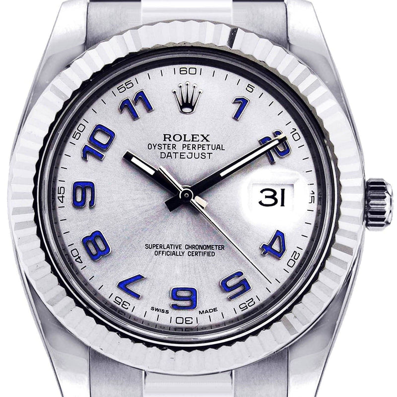 Rolex Datejust 2 | Stainless Steel |  18K White Gold Bezel | 41 Mm