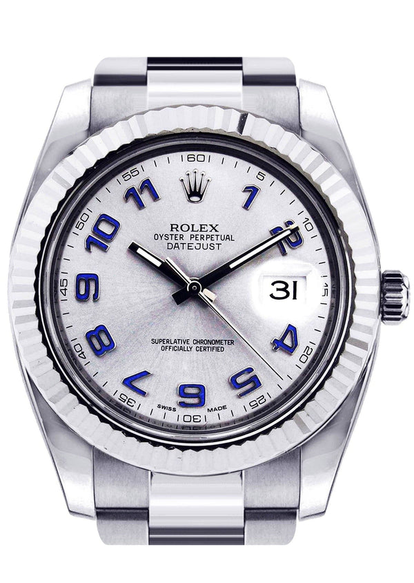 Rolex Datejust 2 | Stainless Steel |  18K White Gold Bezel | 41 Mm