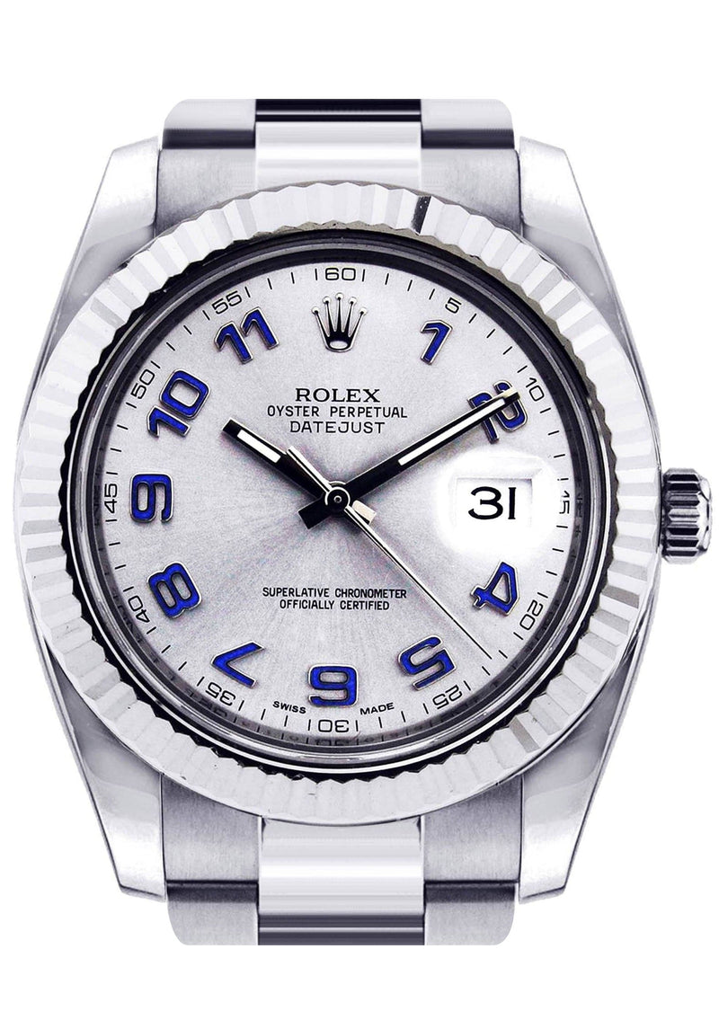 Rolex Datejust 2 | Stainless Steel |  18K White Gold Bezel | 41 Mm