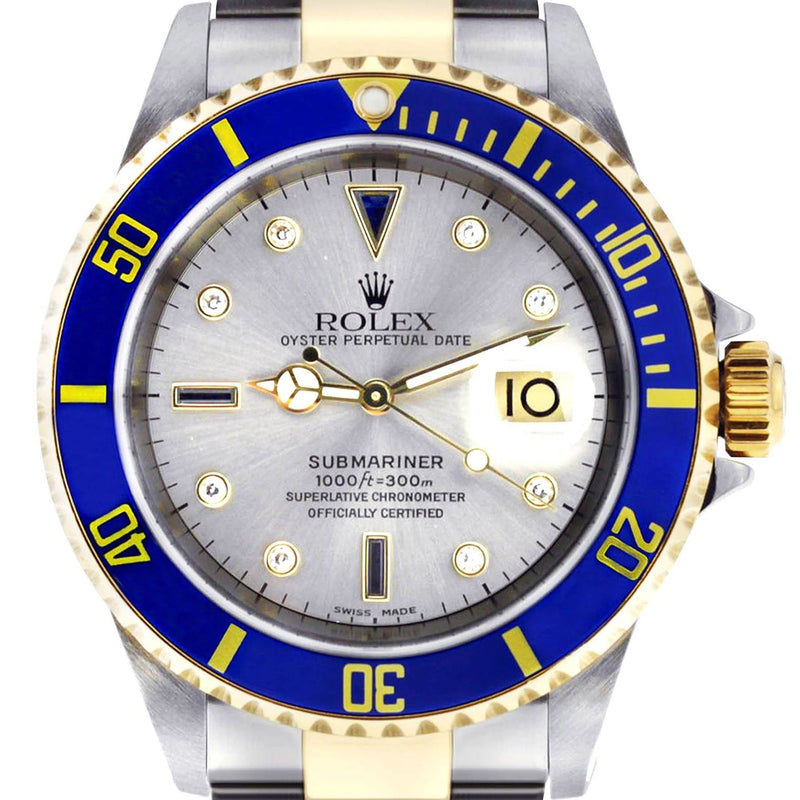 ROLEX SUBMARINER DATE 40 MM | 18K GOLD &  STEEL WATCH | OYSTER BAND | GREY DIAL