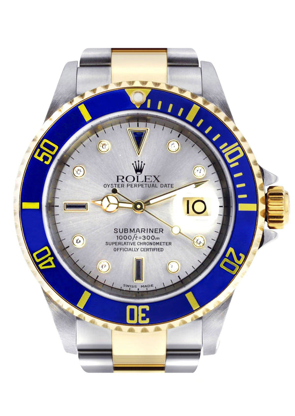 ROLEX SUBMARINER DATE 40 MM | 18K GOLD &  STEEL WATCH | OYSTER BAND | GREY DIAL