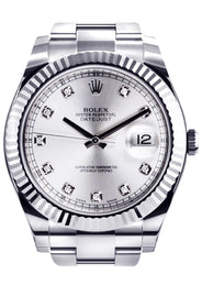 Rolex Datejust 2 | Stainless Steel |  18K White Gold Bezel | 41 Mm