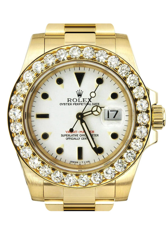 Diamond Rolex Yacht Master | 18K Yellow Gold