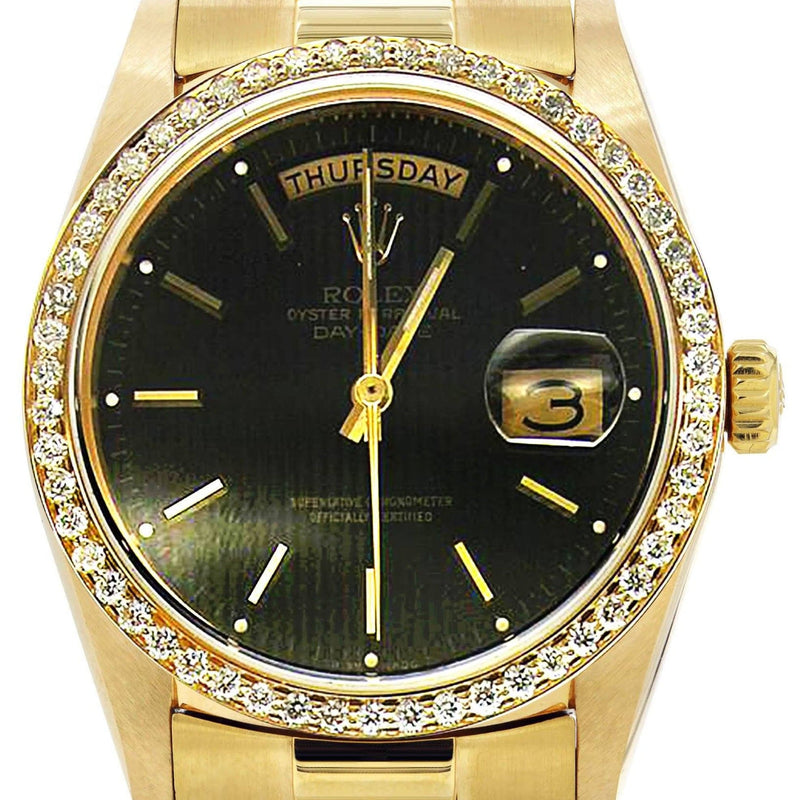 Diamond Rolex Day-Date | 18K Yellow Gold | 36 Mm