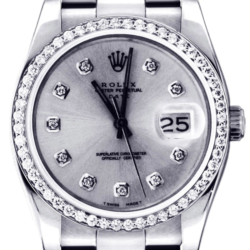 Diamond Rolex Datejust | Stainless Steel | 36 Mm