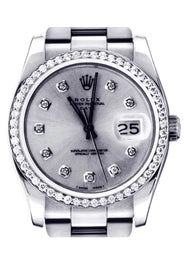 Diamond Rolex Datejust | Stainless Steel | 36 Mm