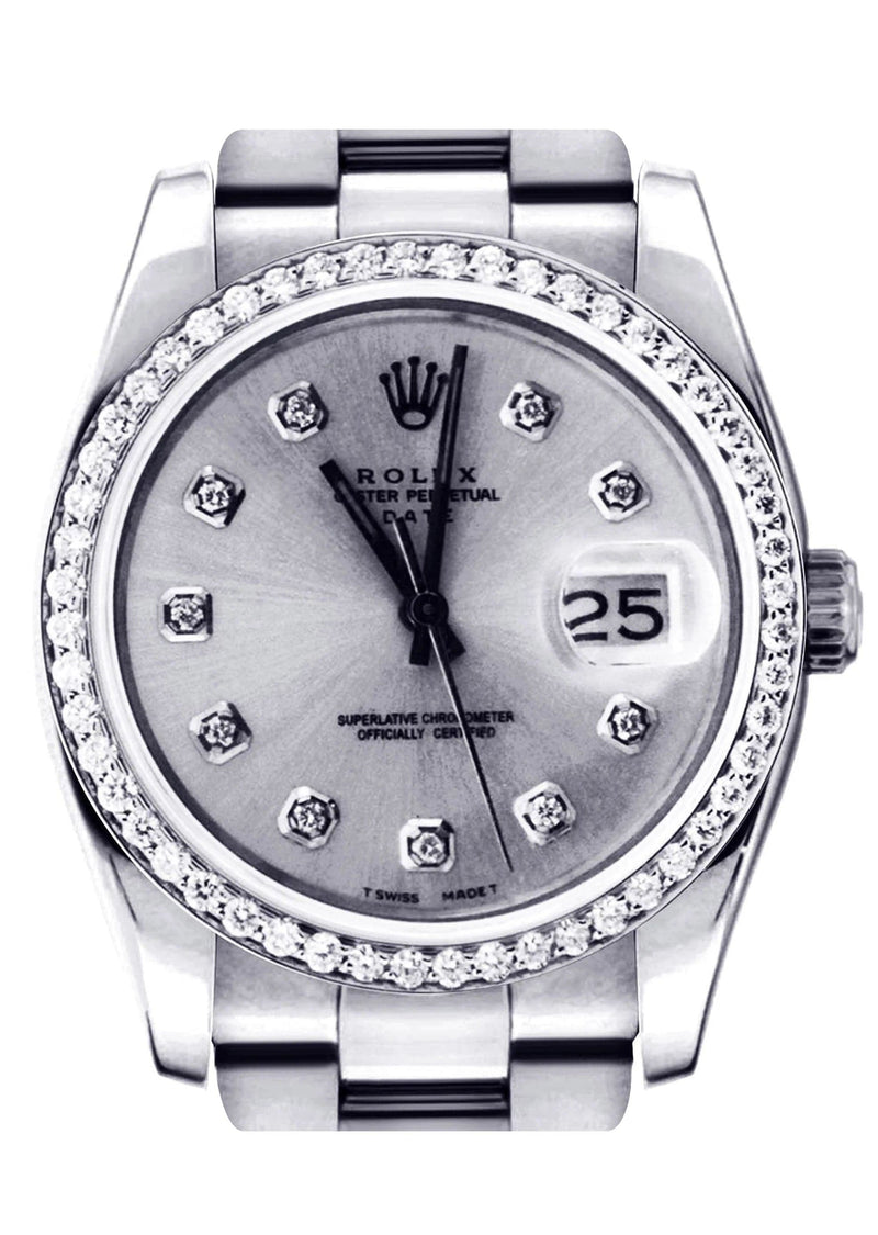 Diamond Rolex Datejust | Stainless Steel | 36 Mm