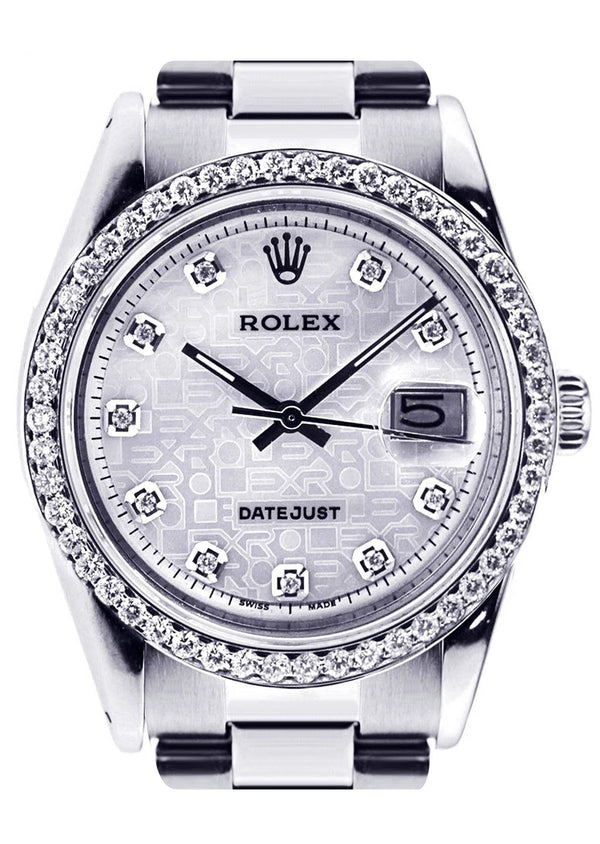 Diamond Rolex Datejust | Stainless Steel | 36 Mm