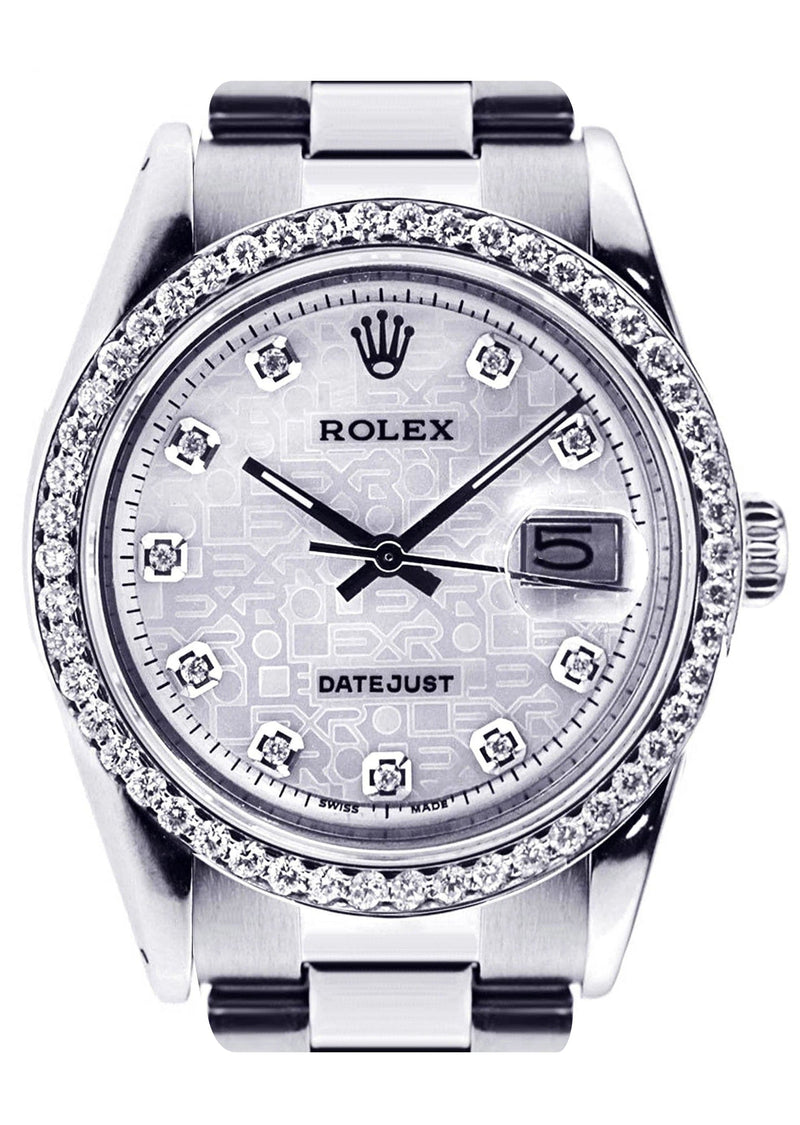 Diamond Rolex Datejust | Stainless Steel | 36 Mm