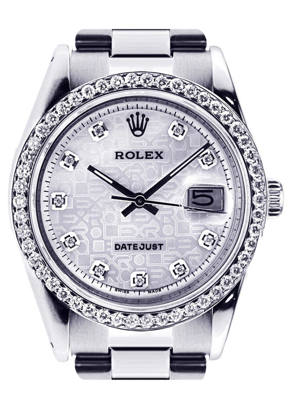 Diamond Rolex Datejust | Stainless Steel | 36 Mm