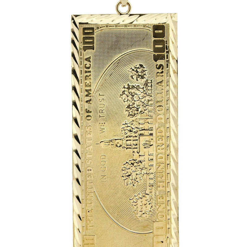 Hundred Bill 10K Gold Pendant | 16.2 Grams