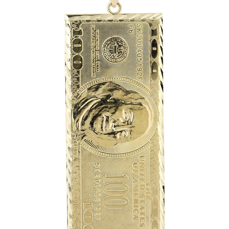 Hundred Bill 10K Gold Pendant | 16.2 Grams