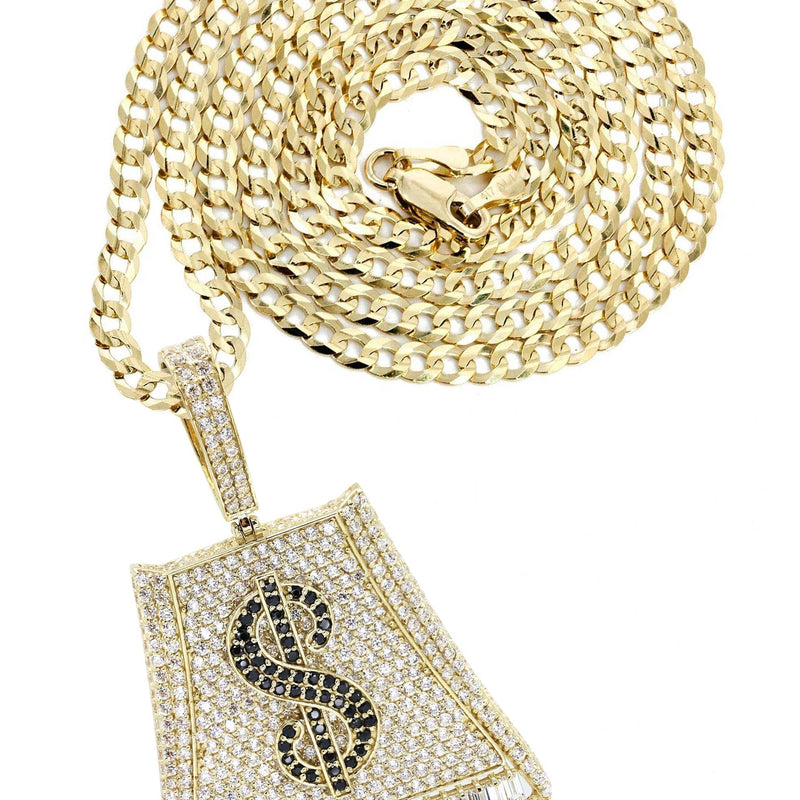10K Yellow Gold Money Bag Necklace | Appx. 20 Grams