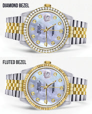 Two Tone Rolex Datejust Watch 16233 for Men | 36Mm | Mother of Pearl Dial | Jubilee Band