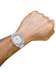 116200 | Hidden Clasp | Diamond Rolex Datejust Watch | 36Mm | Mother of Pearl Arabic Diamond Dial | Jubilee Band