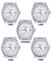 Diamond Mens Rolex Datejust Watch 16200 | 36Mm | Mother of Pearl Arabic Diamond Dial | Jubilee Band