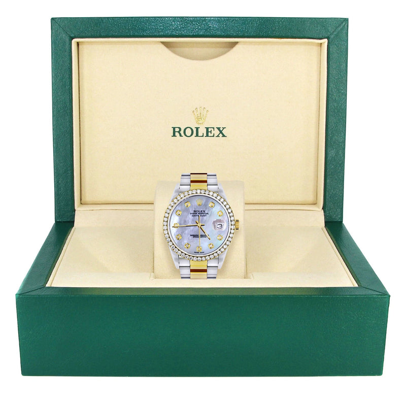 Two Tone Rolex Datejust Watch 16233 for Men | 36Mm | Mother of Pearl Dial | Oyster Band