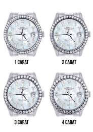 116200 | Hidden Clasp | Diamond Rolex Datejust Watch | 36Mm | Mother of Pearl Arabic Diamond Dial | Jubilee Band