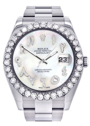 Rolex Datejust II Watch | 41 MM | Custom Pearl Arabic Dial | Oyster Band