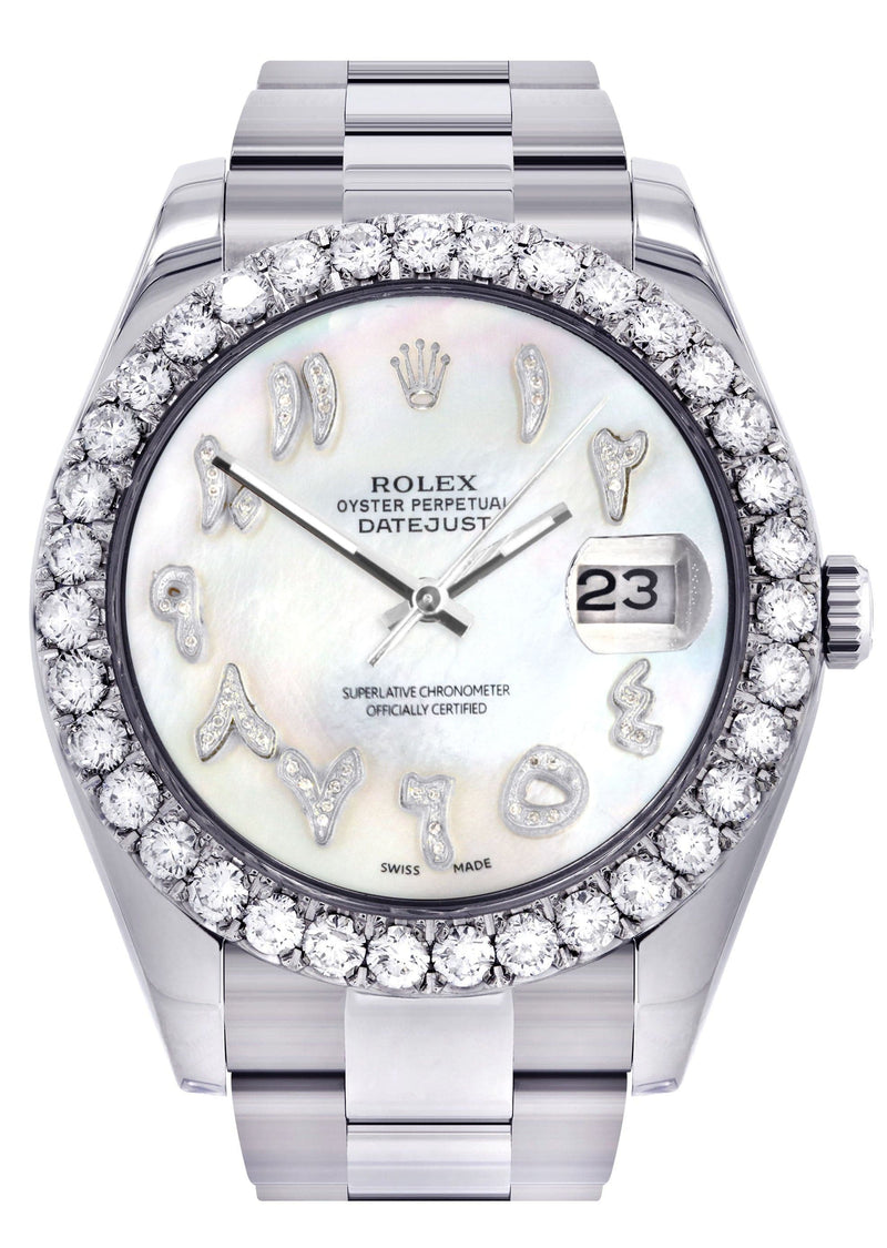 Rolex Datejust II Watch | 41 MM | Custom Pearl Arabic Dial | Oyster Band