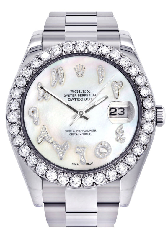 Rolex Datejust II Watch | 41 MM | Custom Pearl Arabic Dial | Oyster Band