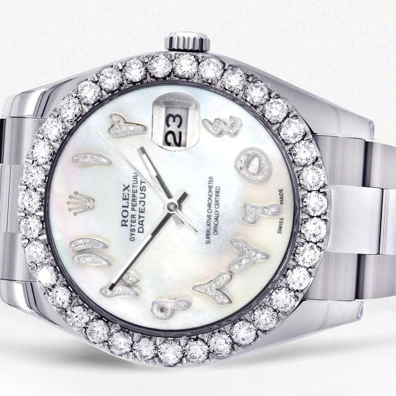 Rolex Datejust II Watch | 41 MM | Custom Pearl Arabic Dial | Oyster Band