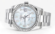 116200 | Rolex Datejust Watch | 36Mm | Mother Of Pearl Arabic Diamond Dial | Oyster Band