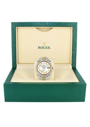 Rolex Datejust 41 Watch | 41 MM | 18K Yellow Gold & Stainless Steel | Custom Mother of Pearl Arabic Dial | Jubilee Band